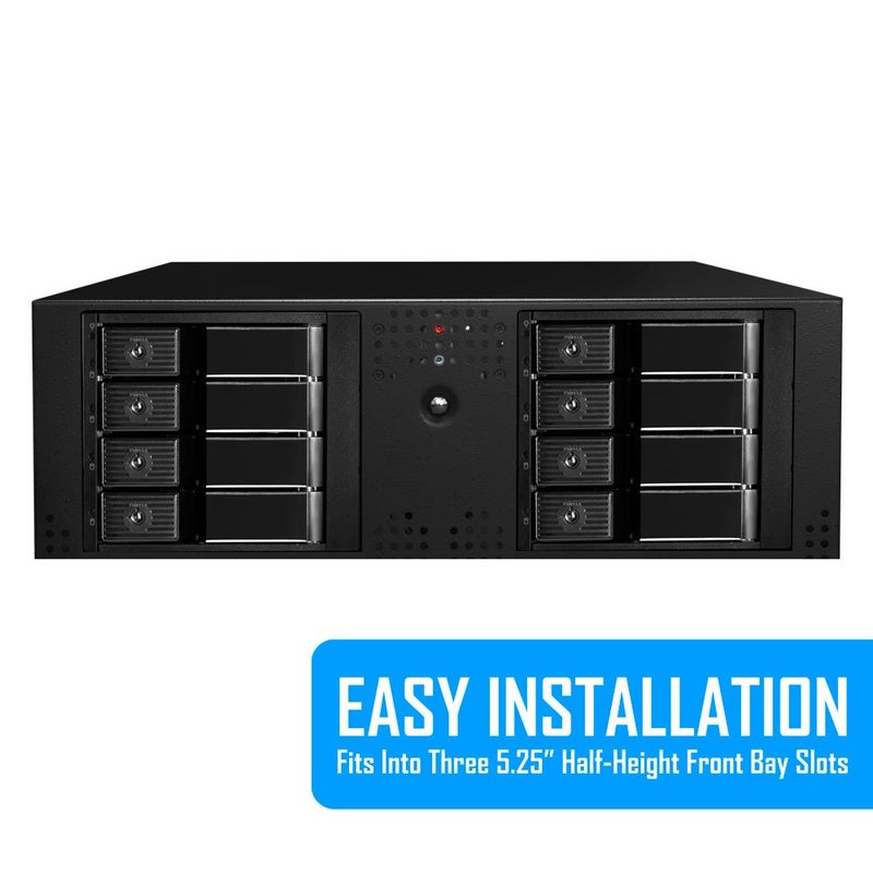 Kingwin SSHD Hard Drive Enclosure Internal Four Mobile Rack For 3.5â€ Solid State Drive/HDD, SATA Enclosure, Support SATA I/II/III & SAS I/II 6 Gbps - Image 3